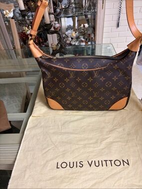 Louis Vuitton Monogram Canvas Shoulder Bag in Brown and Tan Bought in Italy